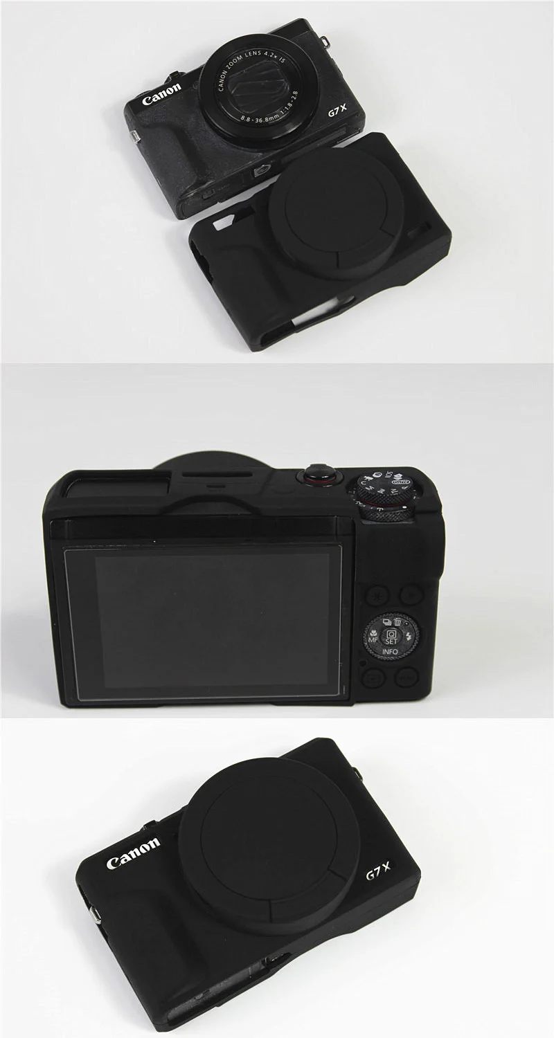 Digital Camera Bag for Canon PowerShot G7X Mark III Case Silicone Protective Cases G7X3 Soft Cover