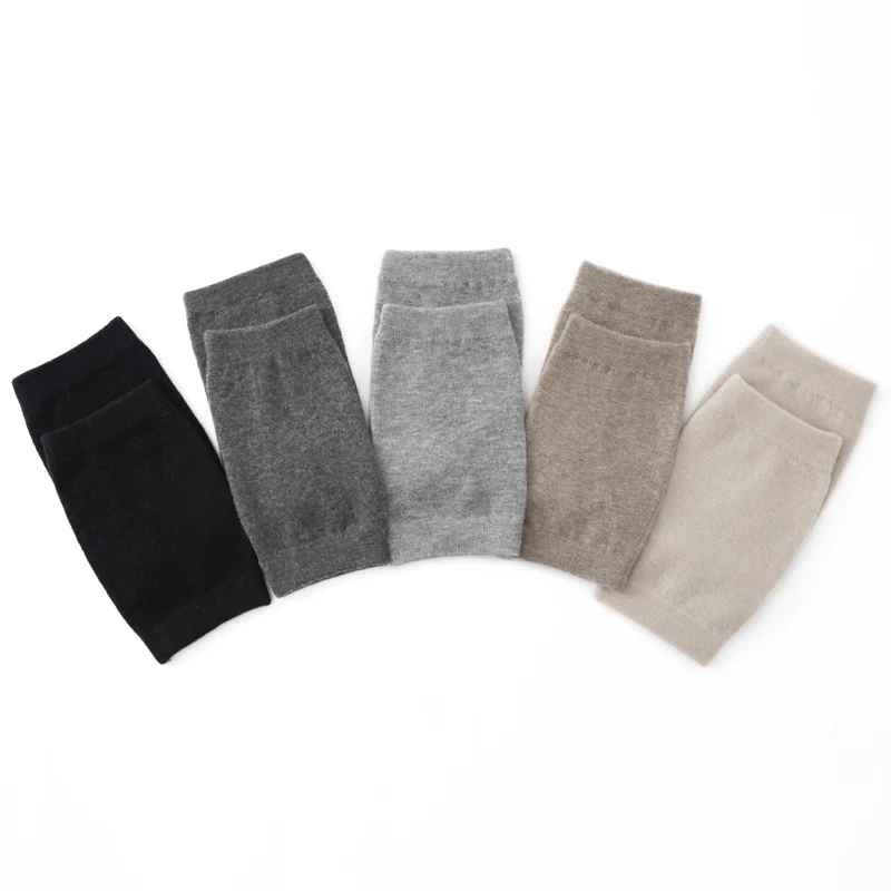 100% rodilleras de Cachemira Otoño Invierno Unisex cálido cómodo articulación de rodilla cubierta de protección contra el frío Color sólido tejido sin encuadernación