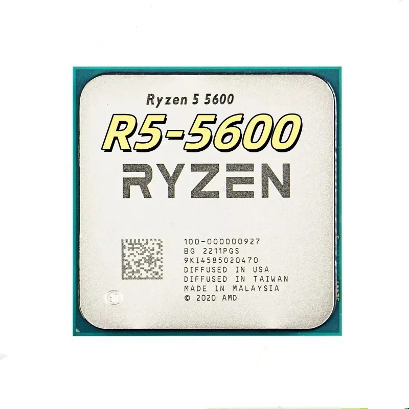 Ryzen 5 R5 5600 3.5GHz 6-Core 12-Thread CPU 65W L3=32M