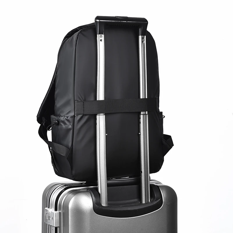 새로운 방수 남성용 대용량 캐주얼 여행 배낭 컴퓨터 수납 공간과 책가방이 있는 단순한 더블 숄더백