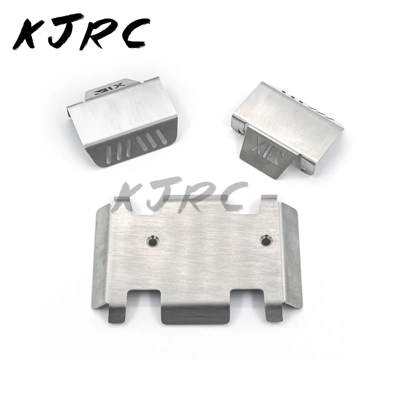 

KJRC 1Set Metal Skid Protection Plate Chassis Armor Fit 1/10 RC Crawler Off-road Car RGT Terry's New EX86190 Upgrade Parts