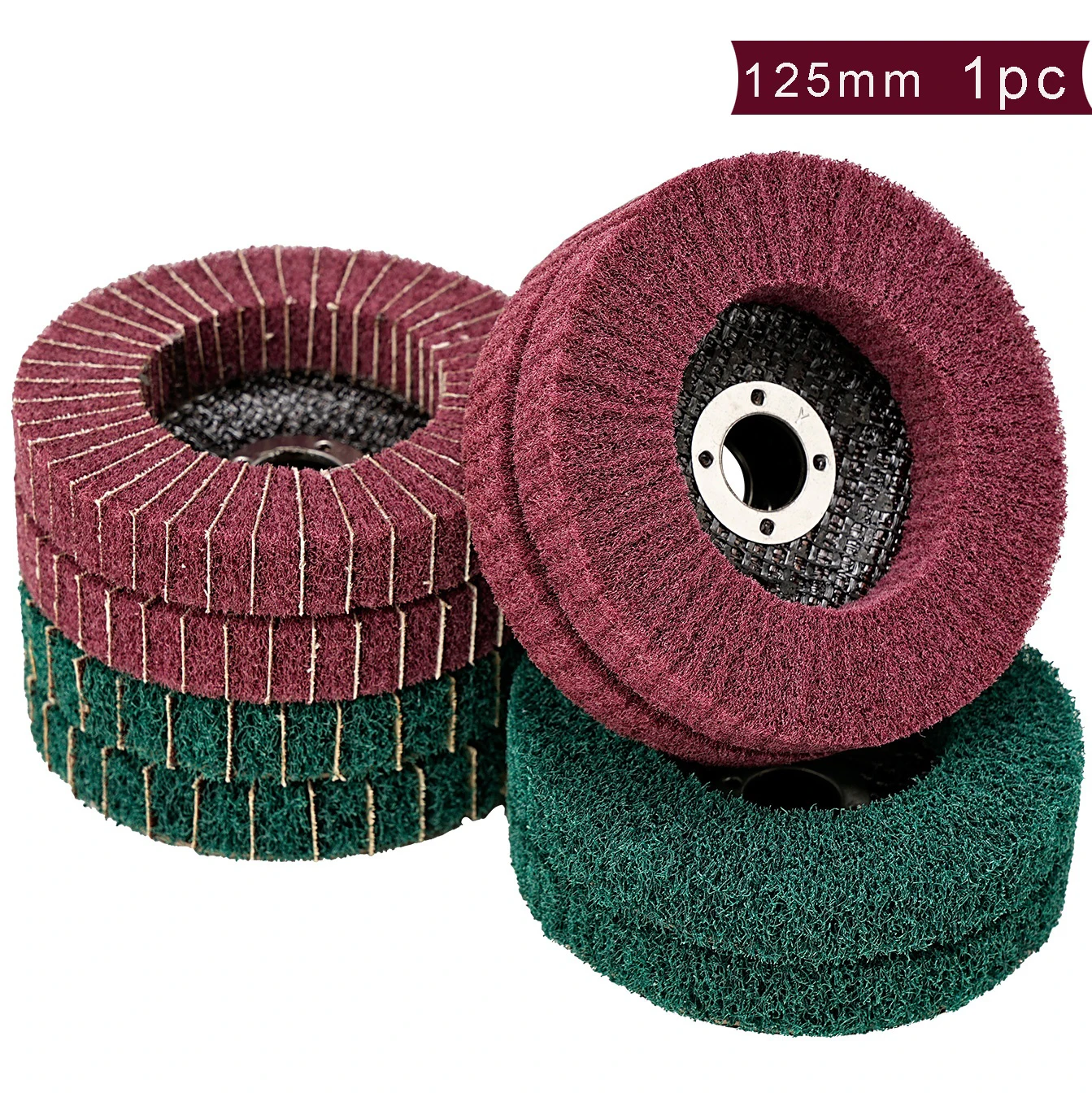

125mm Nylon Fiber Flap Polishing Wheel Disc 5 Inch Non-Woven Grinding Wheel Metal Wood Rotating Grinding Wheel For Angle Grinder