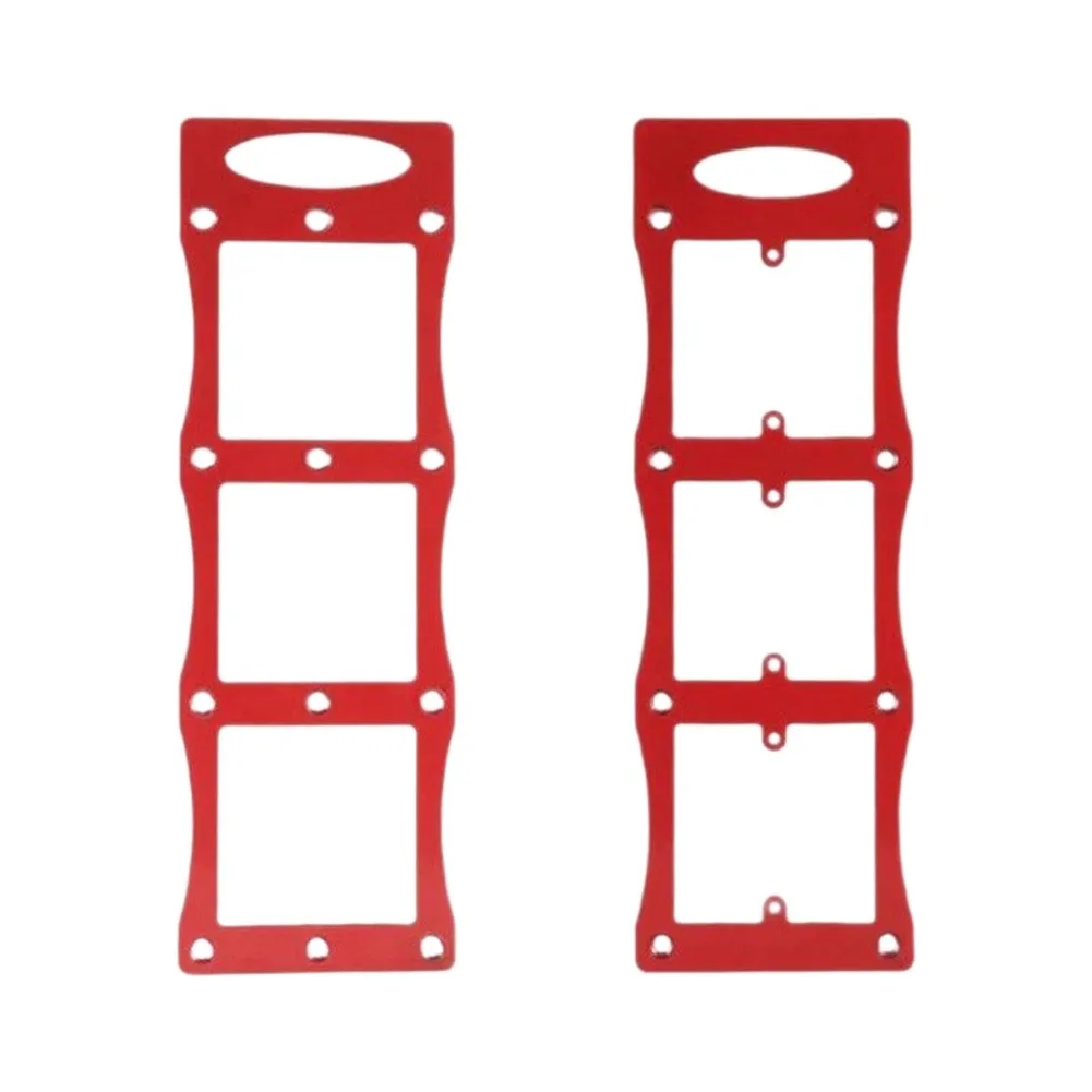Electrical Socket Template for 86 Type Fixtures Triple-Hole Carbon Steel Guide Optimized for Repetitive 70x70mm Hole Drilling