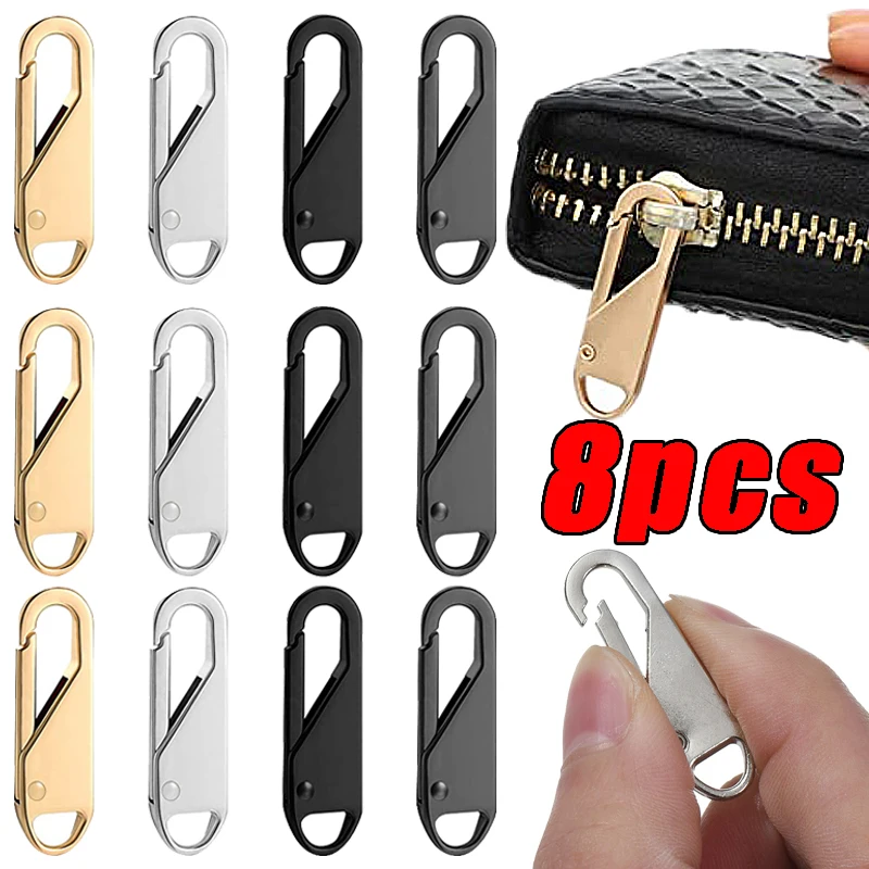 Metall Zipper Köpfe Abnehmbare Austauschbare Paket Nähen Stecker Drücken Sie Typ Link Zipper teile Slider Tab Nähen Kit DIY Handwerk