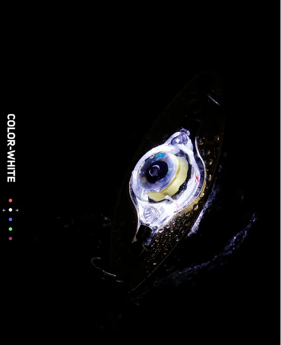 Drehbare LED Angel köder Licht Deep Drop Angell öffel Unterwasser Augen form Angel köder Light Tackle Ausrüstung Zubehör – Detail 4