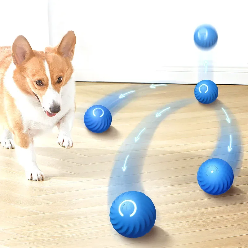 Electric smart gravity dog cat bouncing ball for playing dog toy  interactive ball cat fun chase toy magic rolling ball