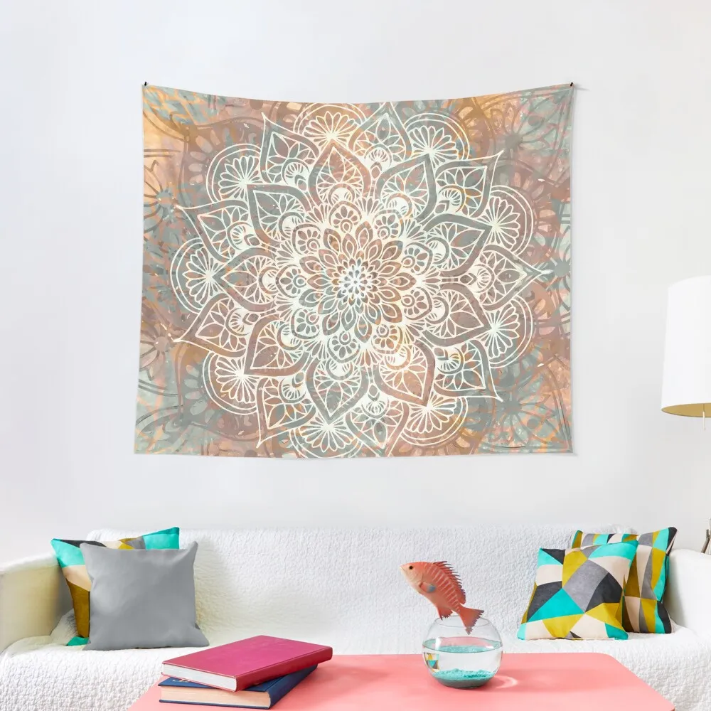 

Mandala, Yoga Art, Burnt Orange Tapestry Decorative Paintings Bedroom Deco Wall Decor Tapestry
