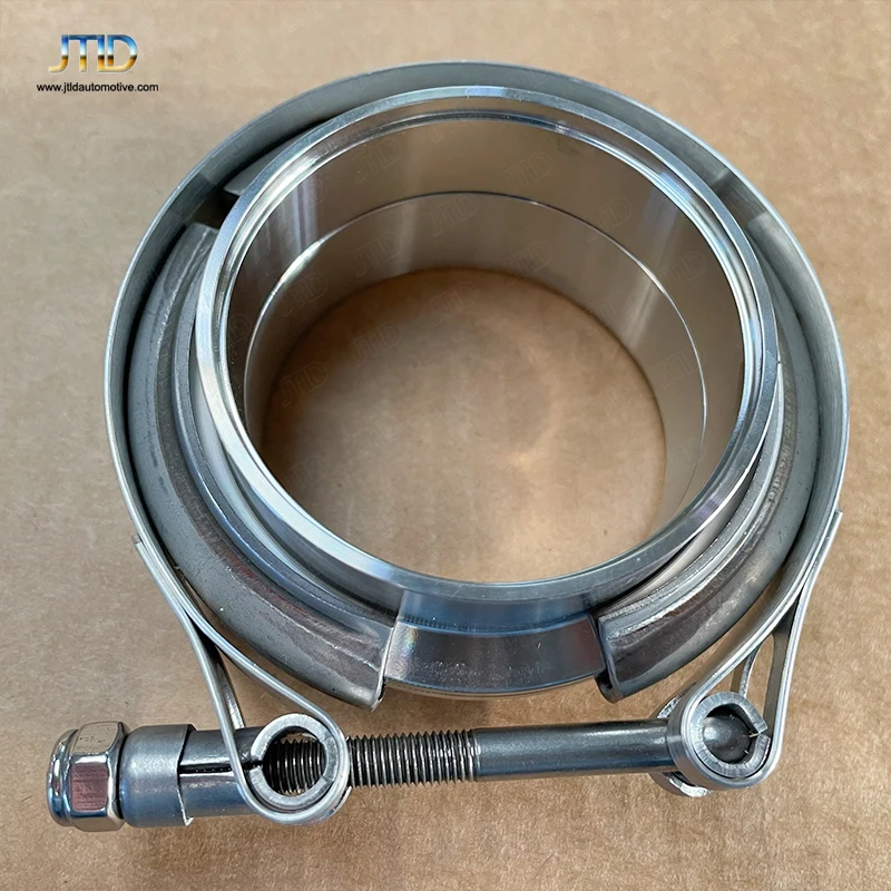 

Stainless Steel 304 Standard Vband Clamps Standard 2.5" 63mm Exhaust V Band Clamp With Male Female Flange kits