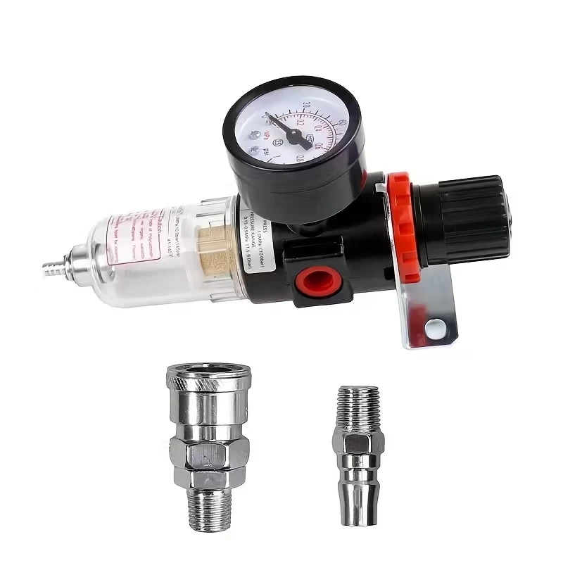 1pc AFR-2000 Pneumatic Filter Air Treatment Unit With Connector (PM20+SM20) Pressure Regulator Compressor Reducing Valve Oil Wat