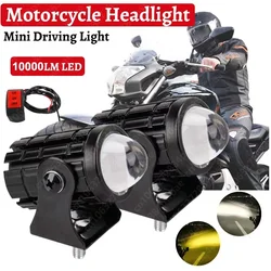 Car Motorcycle LED HeadLight Spotlights Dual Color Work Spot Lamp Truck SUV Driving Fog Lamp Headlamp Accessorie 12V 24V 60W