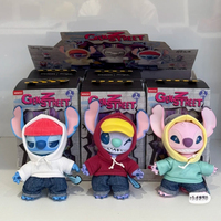 Miniso Stitch Genz Street Series Blind Box Vinyl Face Blind Box Pendant Collectible Cute Backpack Pendant Keychain Birthday Gift