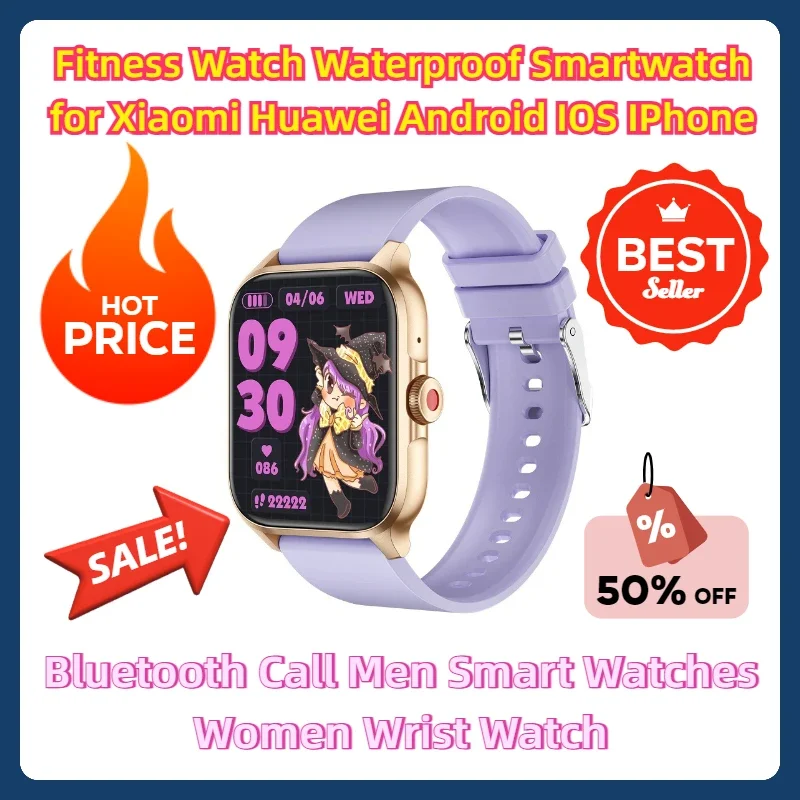 Fitness Watch Waterproof Smartwatch for Xiaomi Huawei Android IOS IPhone Bluetooth Call Men Smart Watches Women Wrist Watch