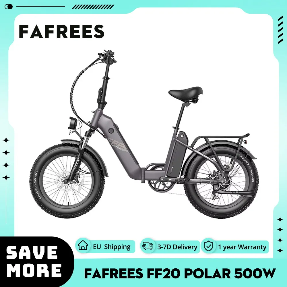 FAFREES FF20 bici elettrica polare 48V 500W motore mozzo 25 km/h velocità massima doppia batteria