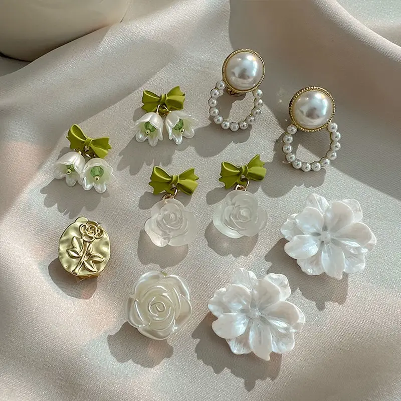 

Luxury quality jewelry Earring sets earrings for women 2024 luxury Flower Stud earrings Hanging ear rings ear accessories