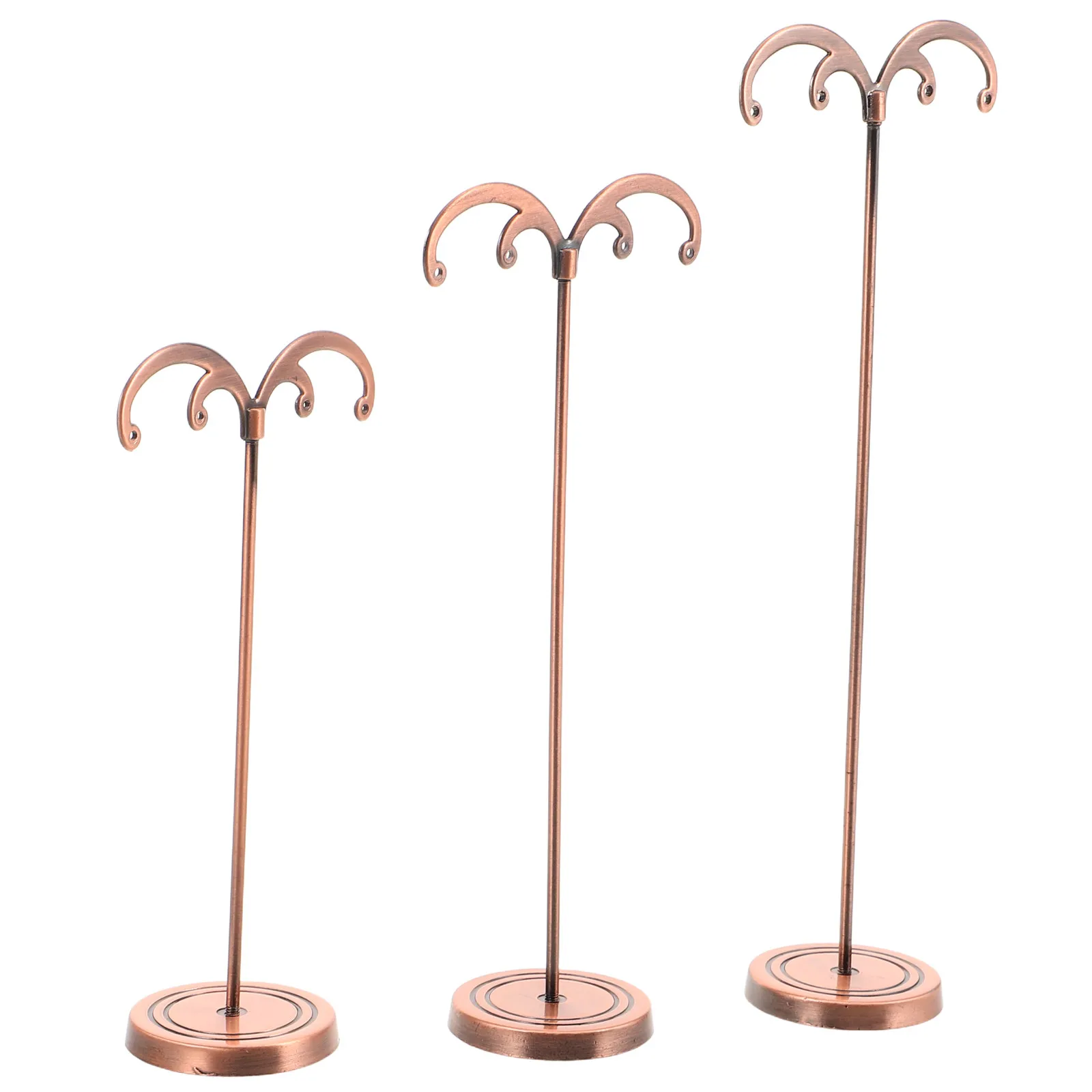 

3Pcs Metal Earring Display Stand Elegant Jewelry Holder Organizer for Home Retail Travel Minimalist Earrings Rack Hanging Holder