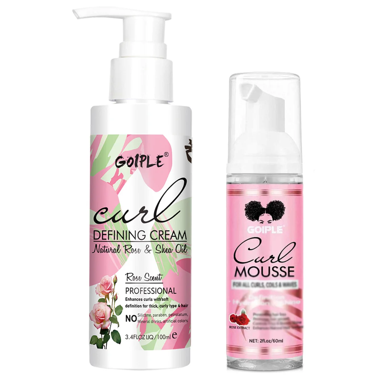 

Крем для укладки кудрей с маслом ши и розой, мусс-пена против пушистости и для придания объема, увлажняющий и придающий блеск, стойкий уход для вьющихся волос