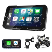 Pantalla táctil para motocicleta, pantalla CarPlay compatible con grabación de cámara Dual con CarPlay inalámbrico y Android Auto IP67 Waterpr