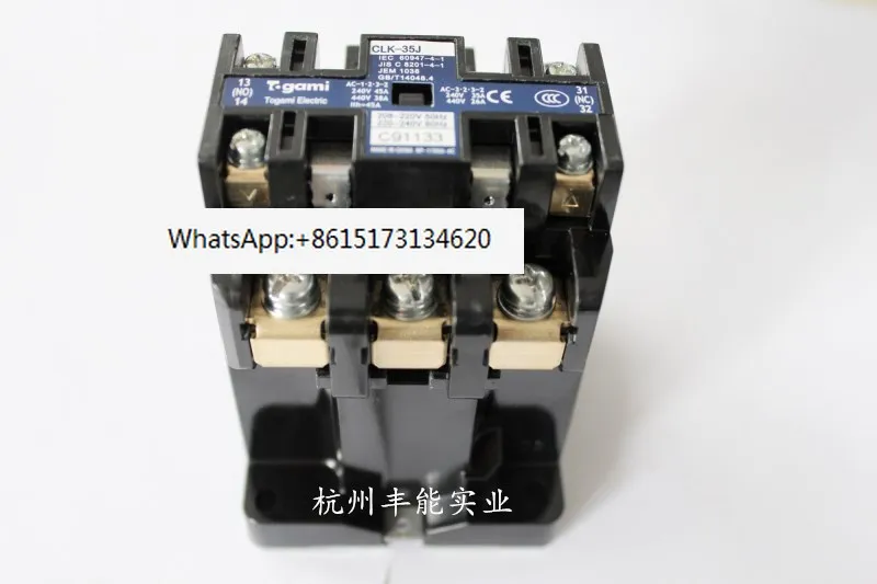 

Togami AC Contactor CLK-35J AC220V New Genuine Spot