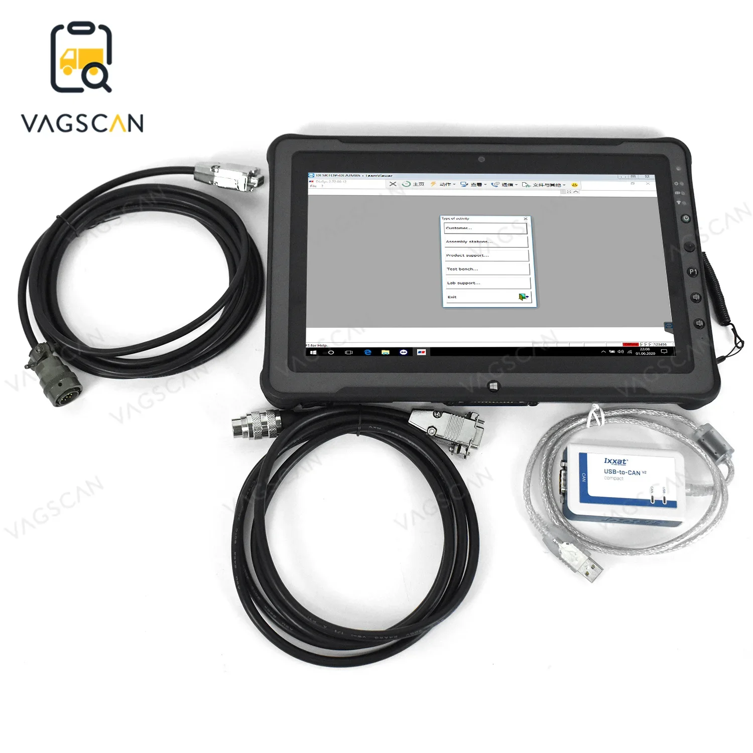 

F110 Tablet for MTU DIAGNOSTIC KIT USB-to-CAN MTU Diasys 2.71 MEDC ADEC Full Kit diesel engine MTU diagnosis scanner tool