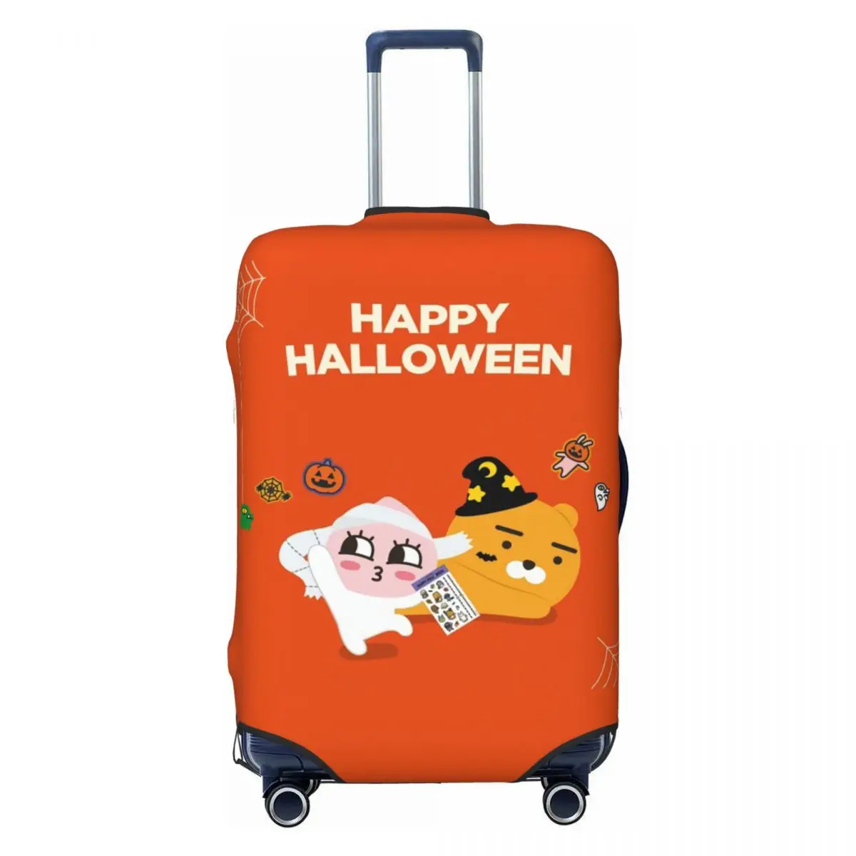 

Пользовательский чехол для багажа K-Kakaoed Apeach, эластичный чехол для багажа Happy Howlleen Ryan с героями мультфильмов, защитные чехлы для дорожного чемодана, подходит для 18-32 дюймов
