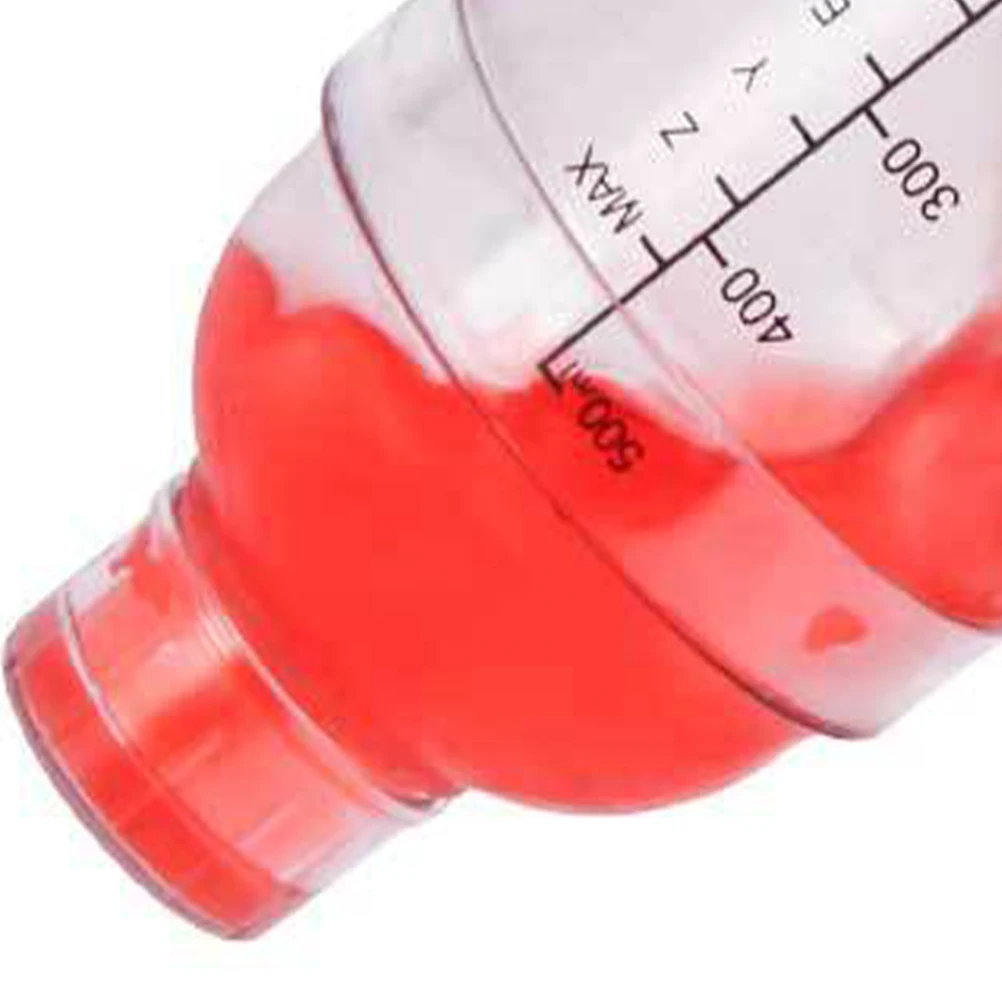 

350Ml Cup Cocktail Shaker Transparent Mixer Pot Clear Bar Shaker Resin Handheld Tea Measuring Cup Leakproof Heat