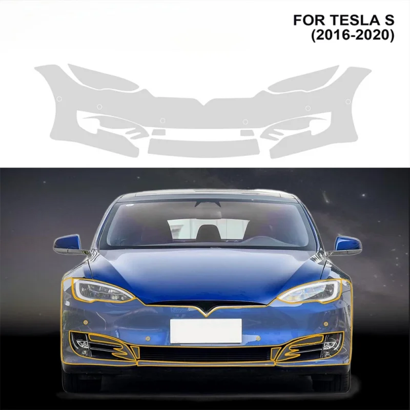 

Pre-cut Car Body Sticker Kit Anti-Scratch Protection Film for Tesla Model S 2016 2017 20218 2019 2020 PPF Paint Transparent