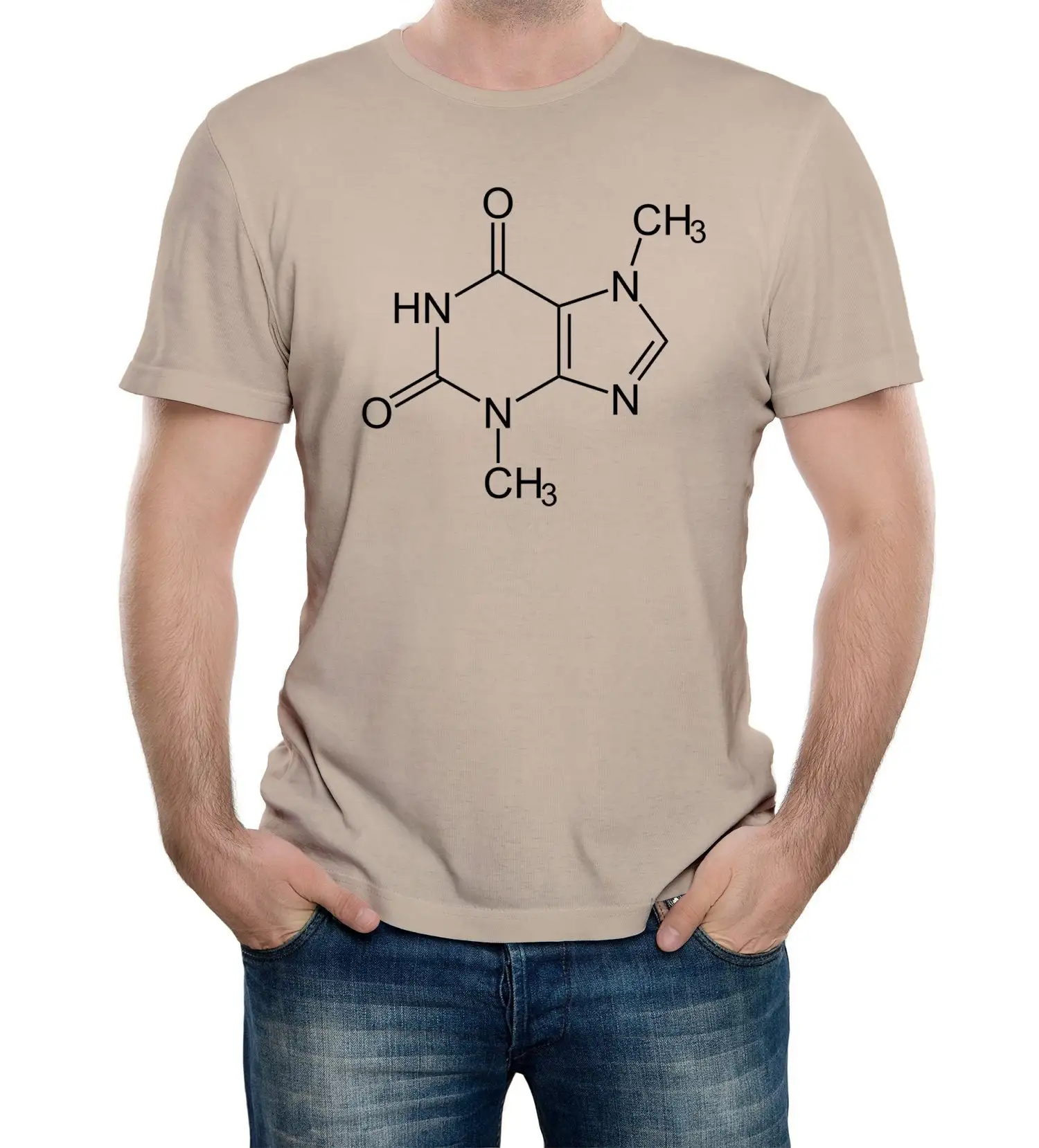 Reality Glitch Mens Chocolate Molecule T Shirt