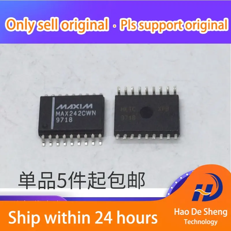 10PCS/LOT MAX242C MAX242CWN SOP18 Driver/receiver/transceiver IC New Original In Stock