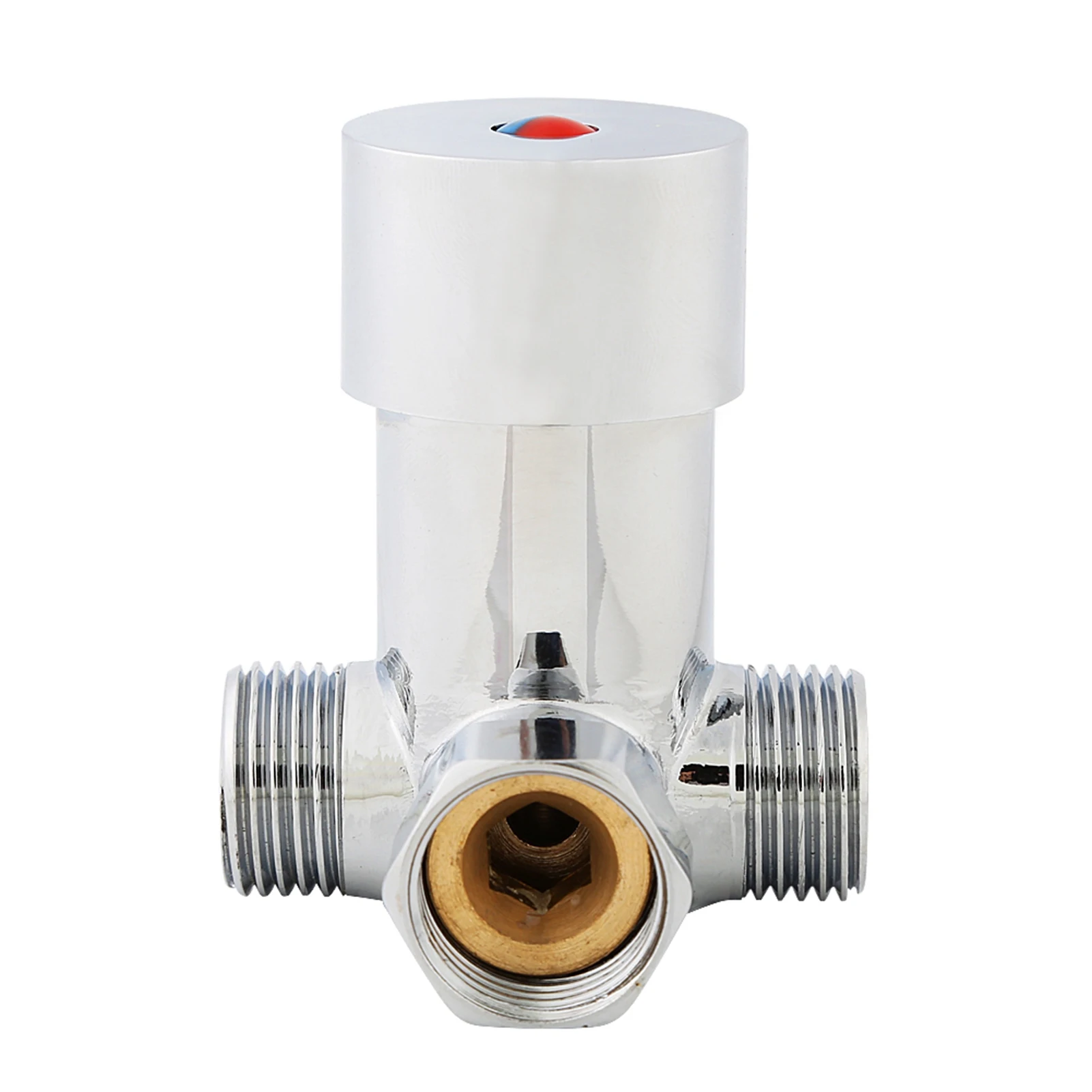 

G1/2 Hot Cold Water Mixing Valve Mixer Temperature Control Valve for Automatic Faucet Brass Material