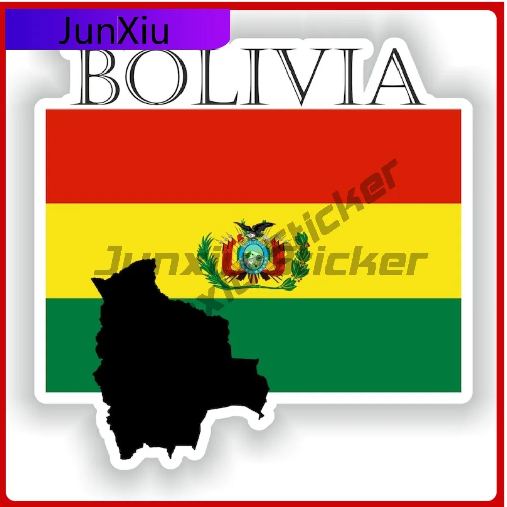 

Bolivia Flag Map Shape Outline Badge Vinyl Car Sticker Decals Car Decoration Cartoon Suv Bumper Window Cover Scratch Stickers