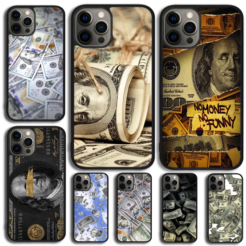 Dollars Money Phone Case Cover For iPhone 17 Air 15 16 14 Plus 11 12 13 Pro Max Apple max