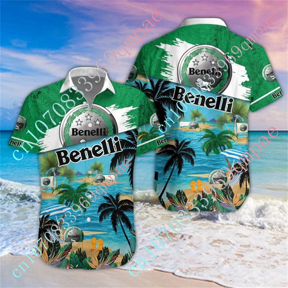 Benelli Shirts For Men Women Anime Shirts And Blouses 3D Button Cardigan Casual Oversized T-shirt Unisex Clothing Custom Logo