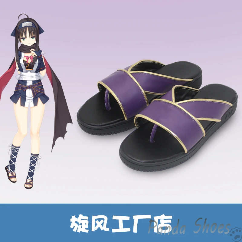 Game Senren Banka Hitachi Mako Cosplay Shoes Anime Cos Comic Cosplay Costume Prop Shoes for Con Halloween Party