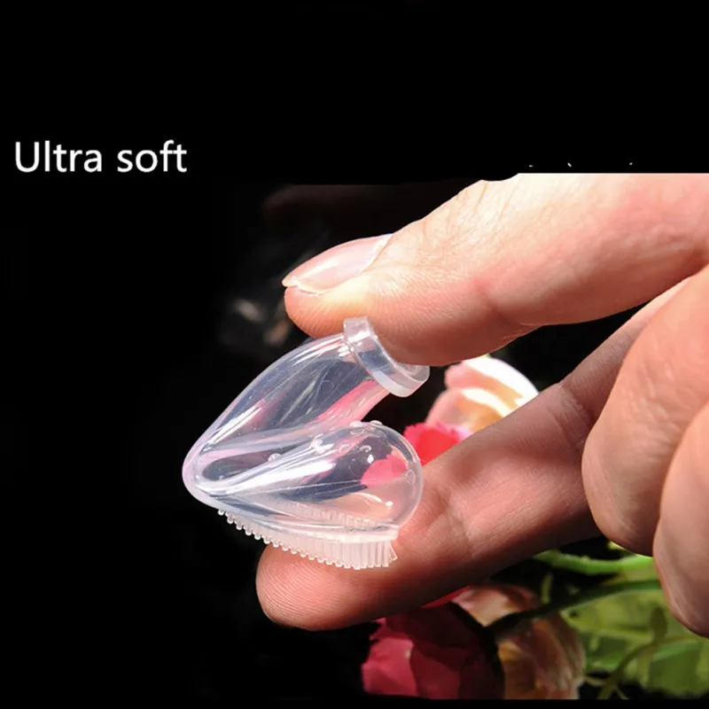 Super Soft Pet Finger Toothbrush Teddy Dog Brush Bad Breath Tartar Teeth Care Tool Dog Cat Silicone Teeth Oral Cleaning