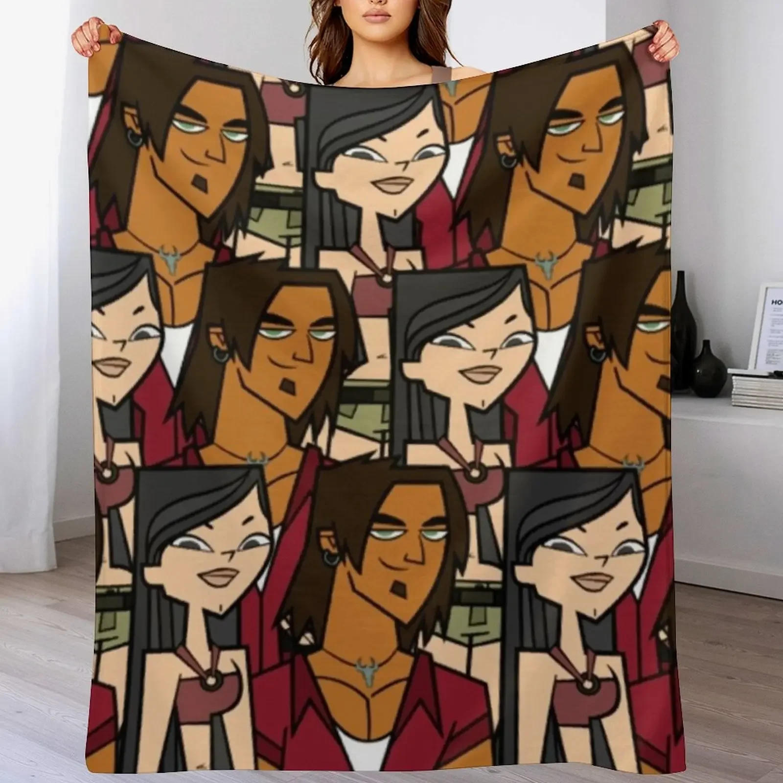 Total Drama: Heather/Alejandro Throw Blanket Summer Beddings Cute Plaid Blankets