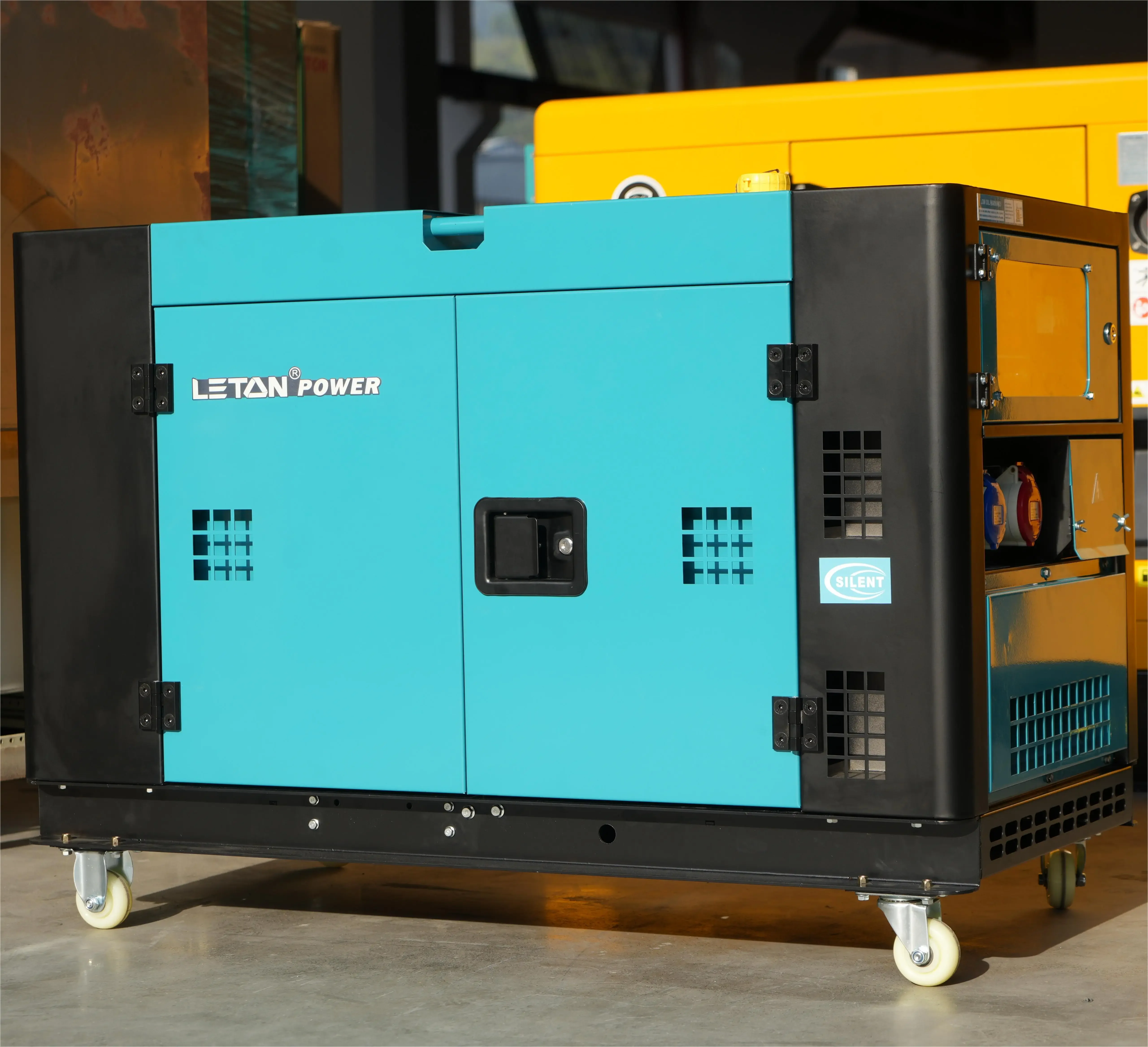 LETON POWER Hot sale 3 phase portable  generator 10kw 12 kva 15kva silent  air cooled   generators