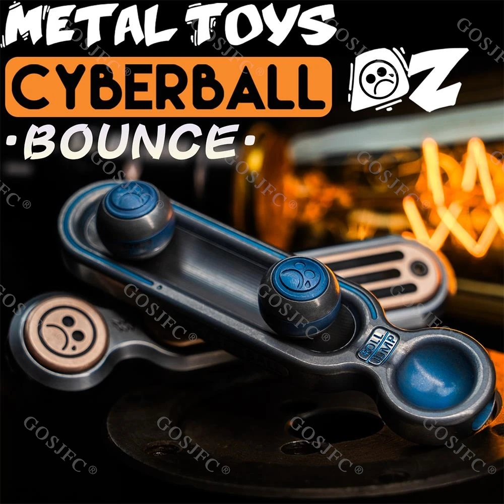 Dz. Cyber Ball Beat Push Slider Anxiety Toys Titanium Stainless Steel Portable Office Desk Accessories For Adults