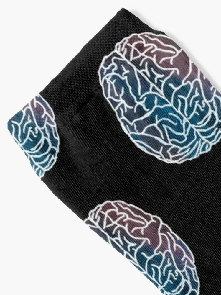 Abstract Gouache Brain Socks gift shoes Woman Socks Men's