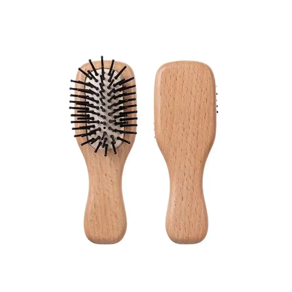 

Wooden Air Cushion Comb High Quality Mini Round Head Airbag Comb Premium Soft Massage Comb Travel