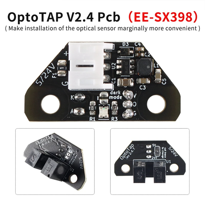 For Voron Tap V2.4 Kit Optotap V2.4 Pcb With RC8 Printing Parts Support 5V/24V For Voron 2.4 R2 Trident 3D Printer