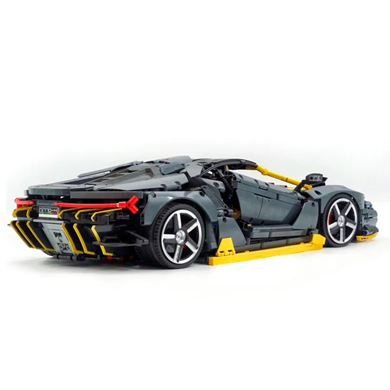 High-end MOC K1-A1 Technische Zwarte Centenario 1:8 Hypercar Model Assemblage Bouwsteen Baksteen Puzzel DIY Speelgoed Kerstcadeau Kid