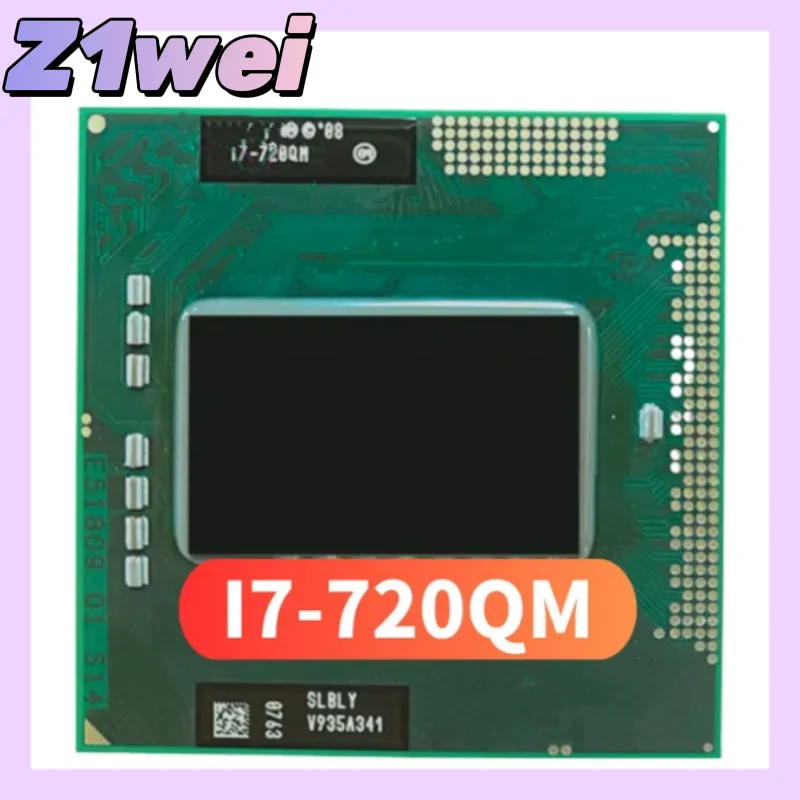 i7 720QM SLBLY I7 720QM 1.6 GHz Quad Core 8 Thread CPU Processor 6W 45W Socket G1 / rPGA988A