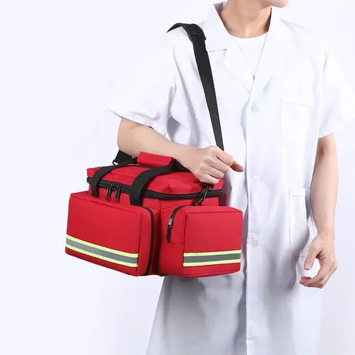 Imagen 2 del producto Botiquines de Primeros Auxilios Médicos de Emergencia para Exteriores, Bolsa Médica de Rescate Multifuncional de Tela Oxford, Servicio Comunitario, Médico