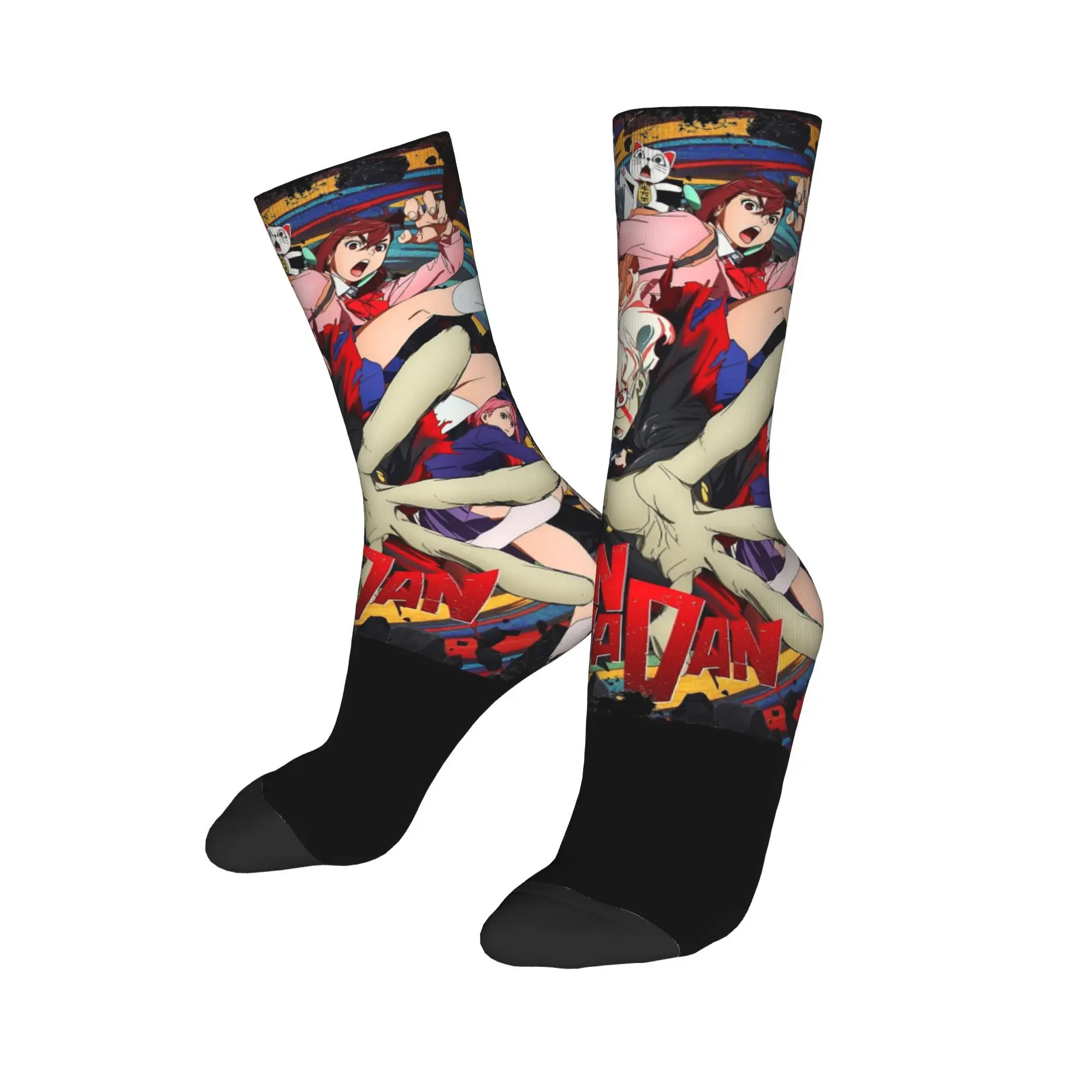 Home Dress Men Women Crew Socks Aesthetic Dandadan Manga Outfit Super Soft Okarun Non-slip Socks