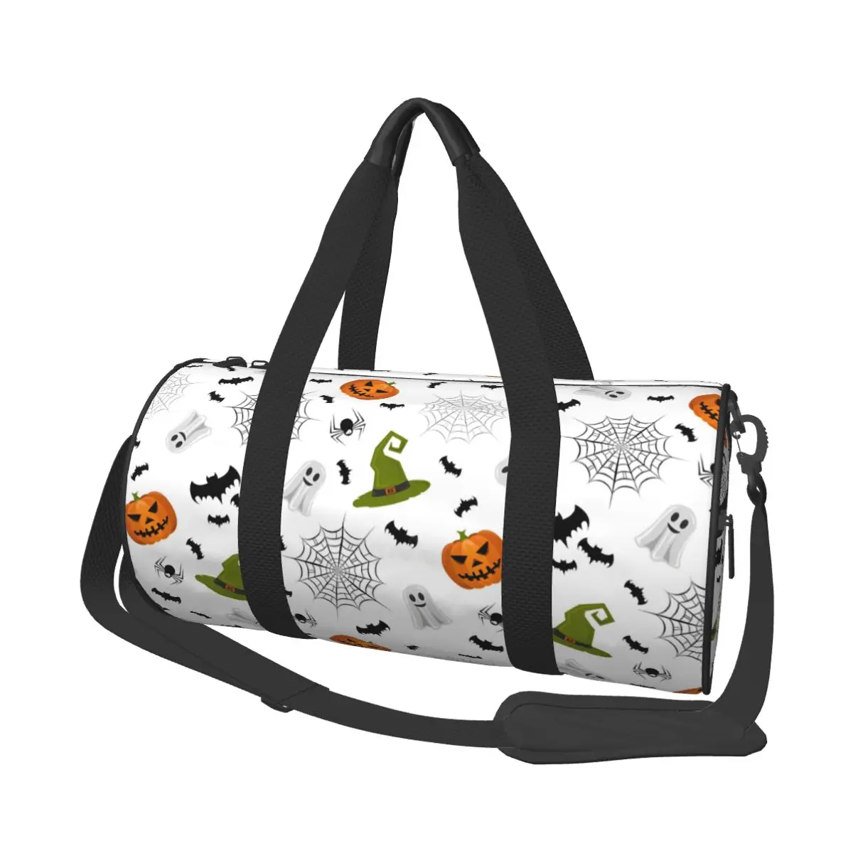 Halloween abóboras fantasma (5) saco de ginásio treinamento sacos esportivos masculino personalizado grande capacidade gráfico saco de fitness bolsas portáteis