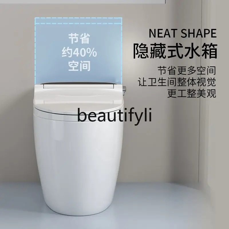 Mechanical Smart Toilet Ceramic Tank Siphon No Water Pressure Flush Cleaning for Buttocks