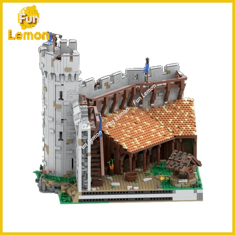 Medieval Castle Expansion MOC Blocks Stables Authentic Ancient Fortress Daily Landscape, DIY Assembly Building Blocks 6546PCS