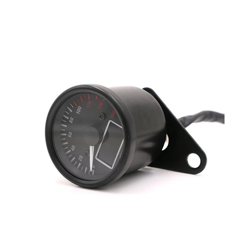 Universal Motorcycle Speedometer LED Digital Tachometer Crystal Instrument Gauge Odometer With Fuel Meter Indicator