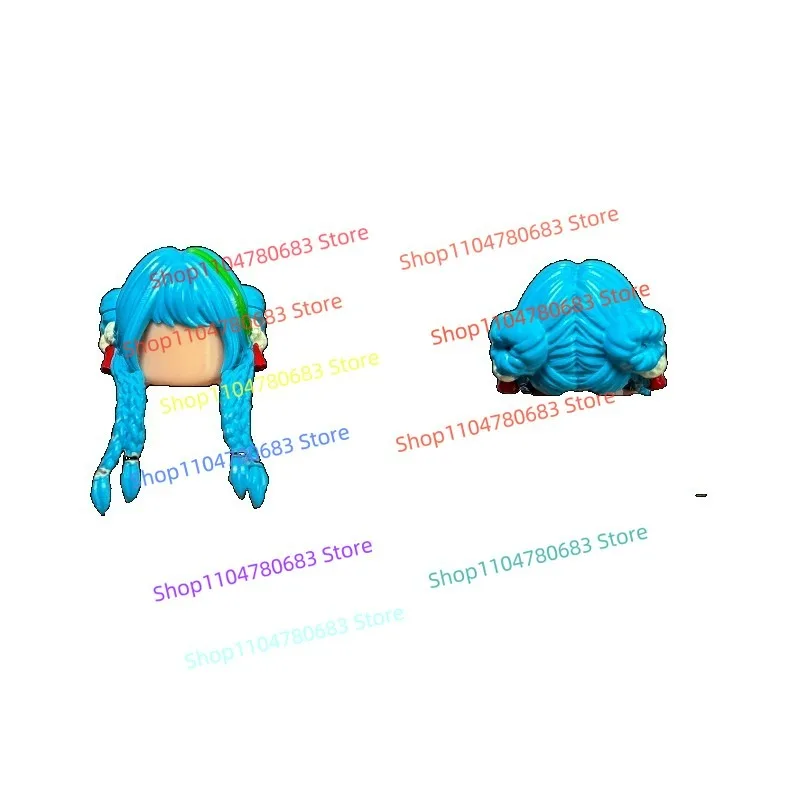 ตัวต่อ MOC ของตกแต่งผมสีชมพูน่ารัก ฟิกเกอร์จิ๋ว ประกอบเอง โมเดล ของประดับตกแต่ง อนิเมะ การ์ตูน ของเล่น ของขวัญวันหยุด