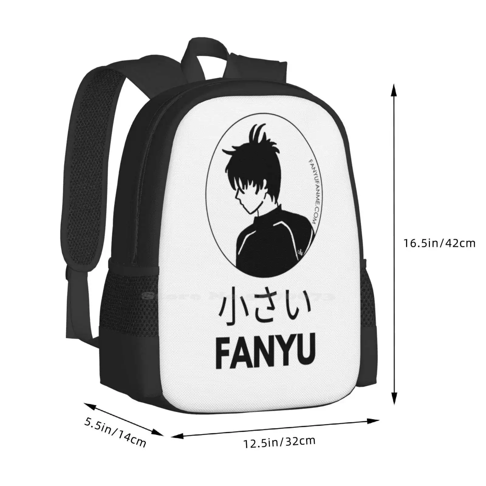 Fanyufanme-bolsas escolares de viaje para ordenador portátil, diseño de patrón de Yuzuru Hanyu, huzuru Hanyu Yuzuru, Anime